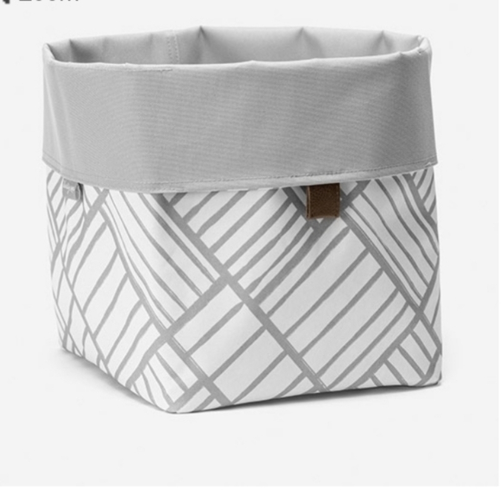 Reversible Bin - Medium (Grey Patchwork)
